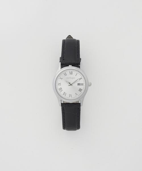 [OURHOPE] OURHOPE Orb Classic Leather Watch Brown / ONE
