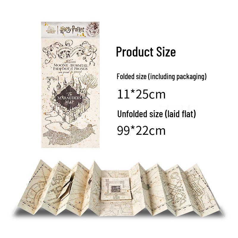 Harry Potter Marauder s Map - Hogwarts Magic Cosplay Prop