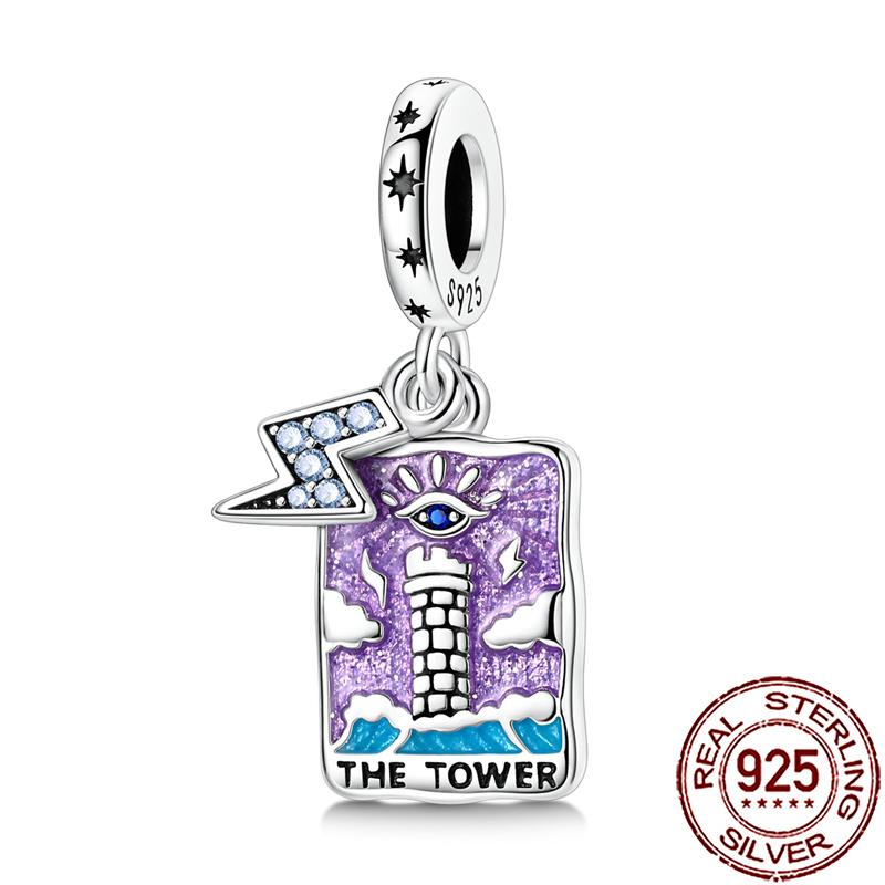 Charms Copper Angel Crucifix Cross Dangle Religious Beads Fit Snake Chain Bracelet Necklace Women Diy Jewelry