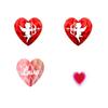 Romance 9.6inch Honeycomb Ball Pendant Paper Three-dimensional Dating ornament Valentine's Day Decoration for 6pcs/set Proposal