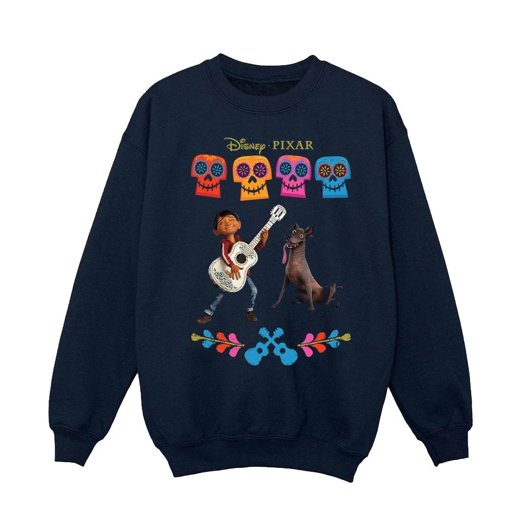 Disney Mens Coco Miguel Logo Sweatshirt