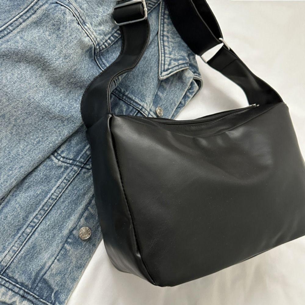 Korean Style Shoulder Bag Women PU Leather Ladies Tote Bag Elegant Casual Crossbody Bag  Girl