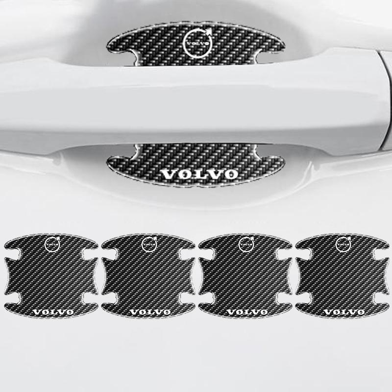 For Volvo Xc60 Xc90 V40 V60 S60 V50 V90 S80 C40 XC40 V70 C30 4/8pcs Car Door Handle Bowl Sticker Protector Anti-collision Strip