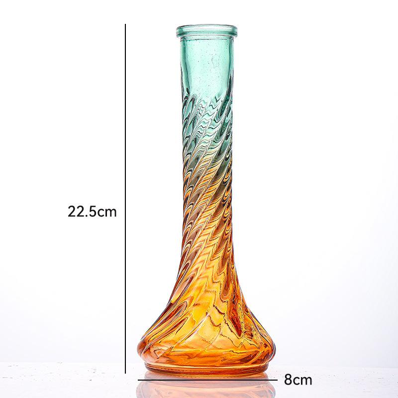 European Style Gradient Color Mini Vase Set - Creative Multi-Style Fresh Flower Vases