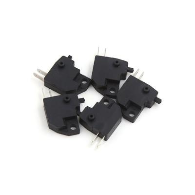 Διακόπτης Δισκόφρενου Μοτοσυκλέτας Πλαστικός Μαύρος 2 Πινών Καθολικός 5τμχ