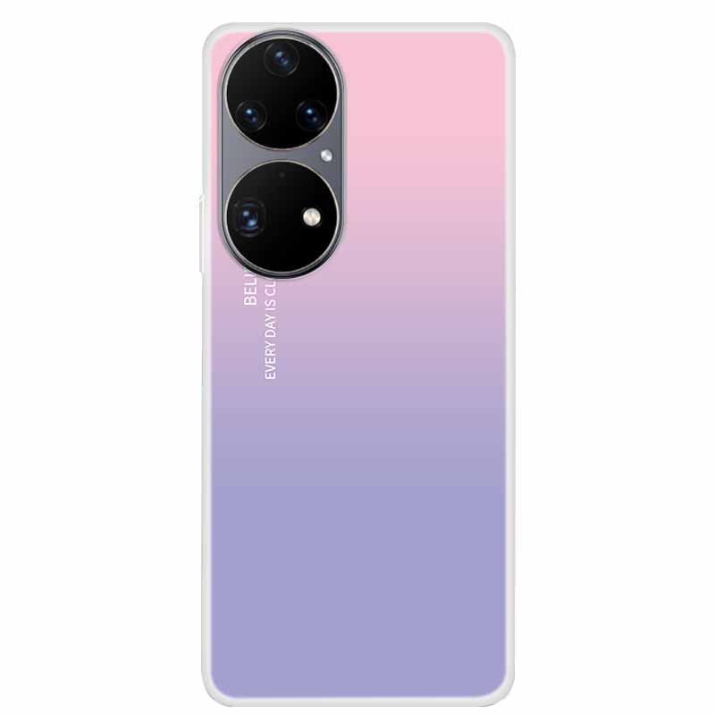 For Huawei P50 Pro Case P50 P50E Clear Fashion TPU Silicone Shockproof Phone Case for Huawei P50 Pro Case P 50 Protective P50Pro
