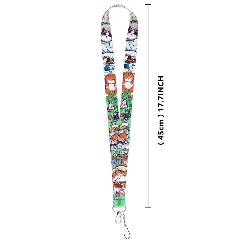 New Model Animal Hanging Loop Strap Webbing Student Cartoon Pet Leash Set Work Card Mobile Phone Rope Identification Card