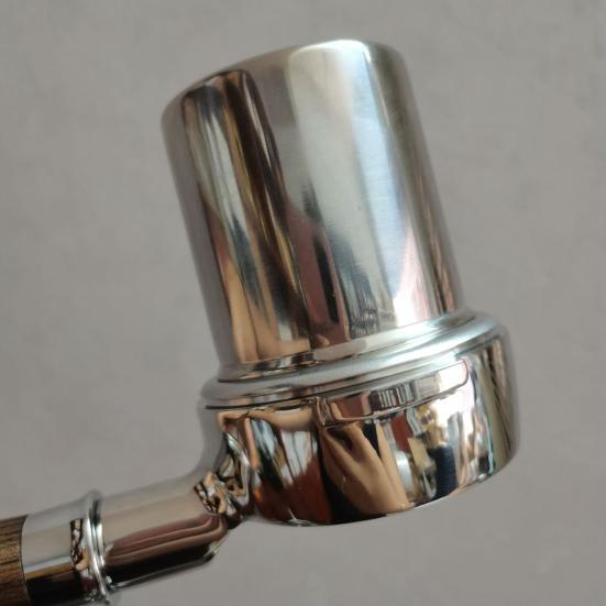 Dosing Cup Detachable Design Polished Smooth Surface Stainless Steel Powder Feeder for Coffee Machine