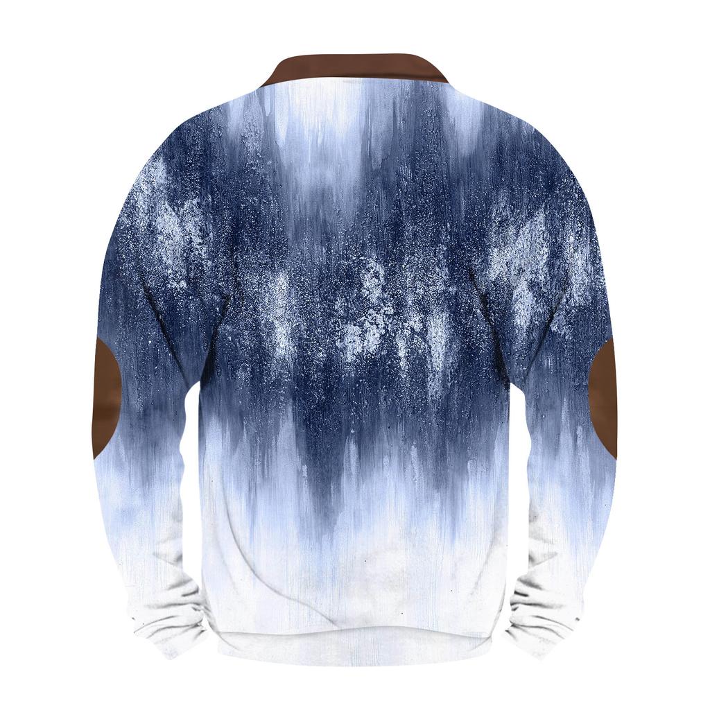 Men's Retro Casual Gradient Printed Sweatshirt
