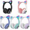 Cat Ear Headset Card Folding Cool Luminous Game Bluetooth Headset