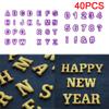 40Pcs/Set Alphabet Cake Molds Figure Plastic Letter Fondant Mold Cookie Decor