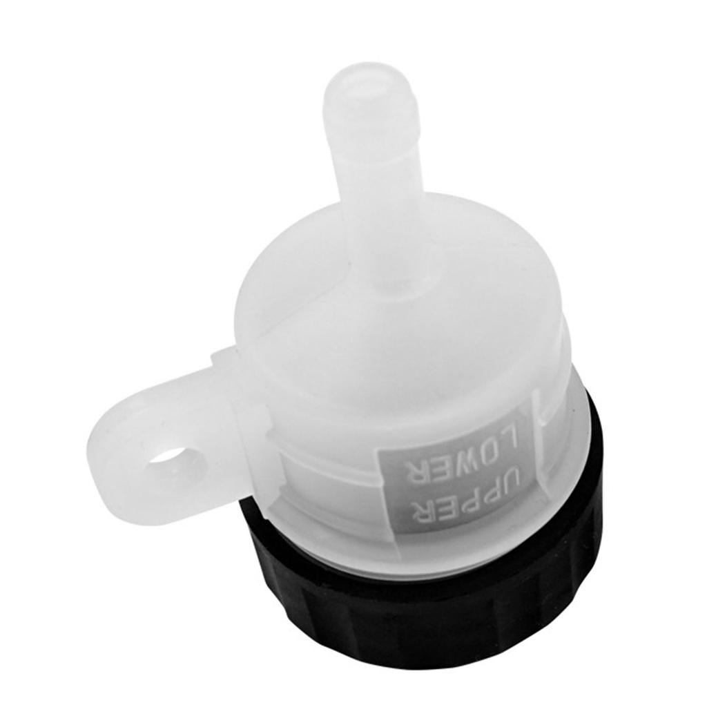 Motorcycle Oil Cup White Lightweight Safe Leakproof Fluid Bottle Reservoir for Motorbike