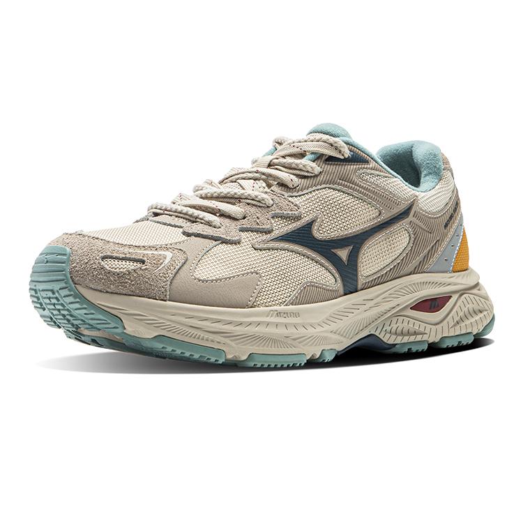 Mizuno Racer S 2.0 Fashion Comfortable Non-Slip Wear-Resistant Waterproof Breathable Low-Top Running Shoes Unisex sneaker White Sand D1GH243501