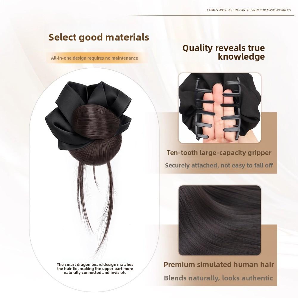 Synthetic Bun Head Wig with Hair Tie Wig Hair Clip New Hairpiece Hair Accessories