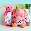 Adorable Dragon Fruit Macaroon Plush Toy Cartoon Dinosaur Soft Stuffed Animal
