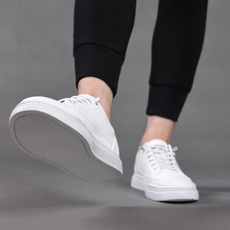 Модная кожаная модная повседневная обувь для мужчин — фото 7