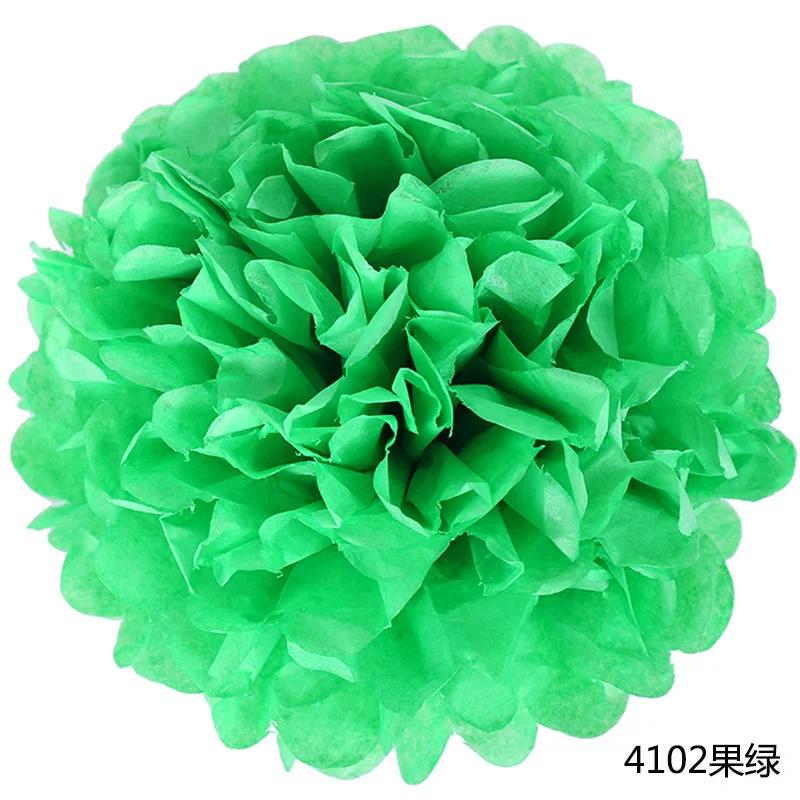 6-14inch(15-35cm) Handmade Tissue Party Flower Ball Decoration Paper Pompoms Wedding Decorative Baby Shower Birthday Favor Decor