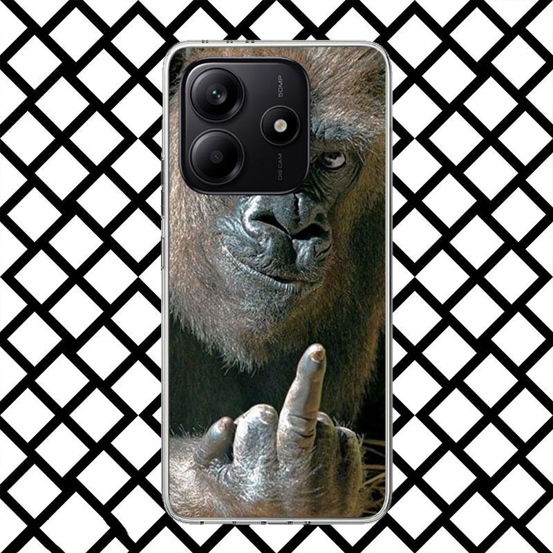 Monkey Memes Phone Case for Xiaomi Redmi Note 15 14 14S 13 12 12S 11 Pro Plus 11E 11T 11S 10S 5G Soft Cover Fundas Redmi Note 14