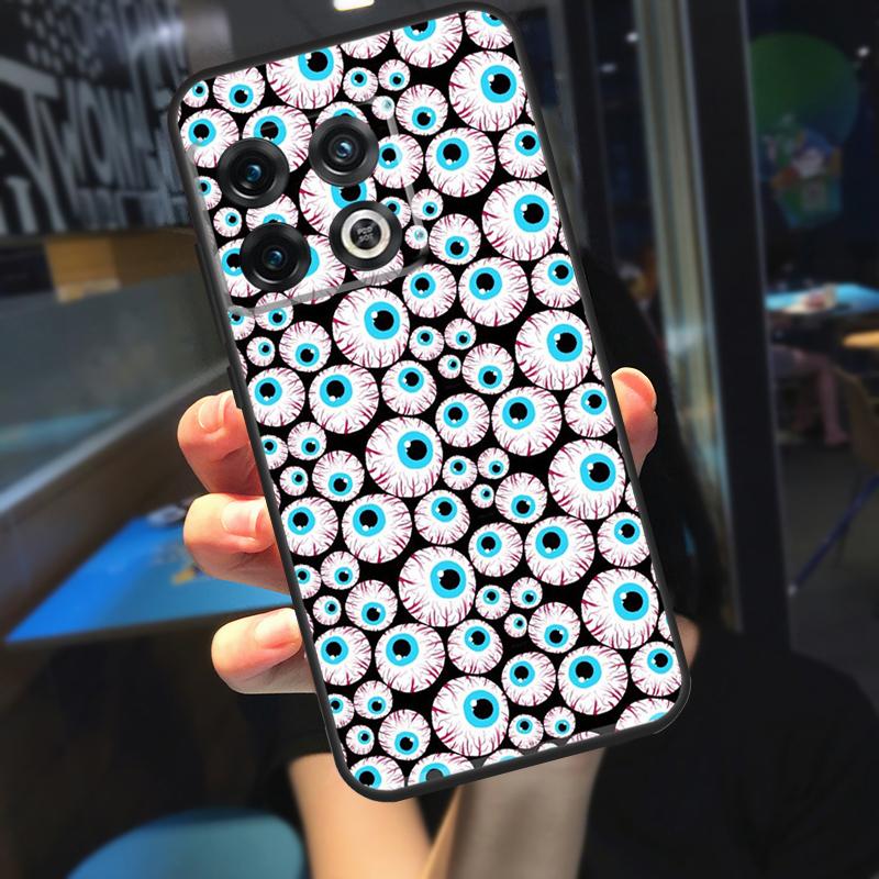 Crazy Eyeball Pattern Funda For OnePlus 13 12 R 11 9 10 Pro 8T 9RT 10T OnePlus Nord 4 CE 2 3 Lite N30 N20 Case