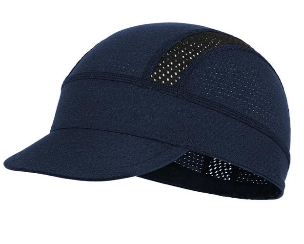 LYING Cycling Cap with Summer Mesh Inner Cap with UV Helmet Inner Perfect for and Outdoor Pack of 2 Brim, Men's Protection, Breathable, Sweat-Wicking,