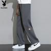 PLAYBOY Men's Straight-leg Casual Pants Men's Autumn and Winter High-end Long Pants Loose Wide-leg Trendy Sports Trousers