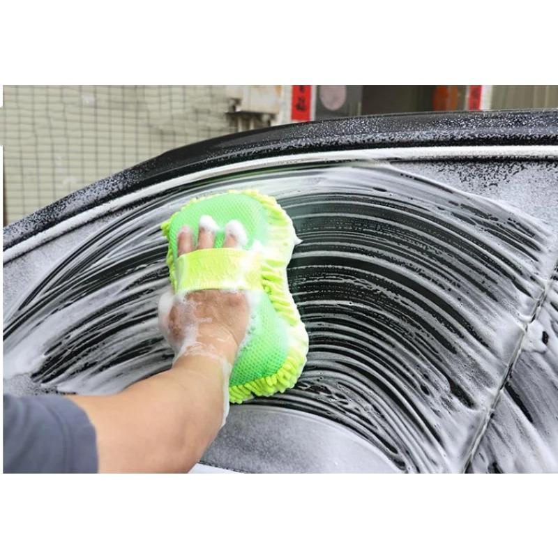 Car Cleaning And Care Kit, Ultra-Fine Fiber Car Washing Glove Sponge, Detail Brush Washing Towel Universal Accessories