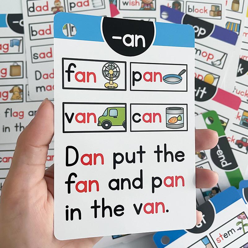 

Montessori English Phonics Learning Cards Kindergarten Educational Toys For Children Teacher Teaching Aid Flashcards 1