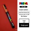 Mitsubishi POSCA PC-5M Wasserbasierter Poster- & Graffiti-Stift, Mittlere Spitze (1,8-2,5 mm), 17 Farben