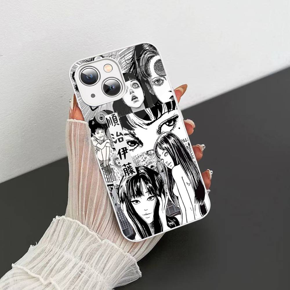 Horror Comic Tomie Tempered Glass For Iphone 14 13 12 11 Pro Mini XS MAX 14Plus X XS XR Cover