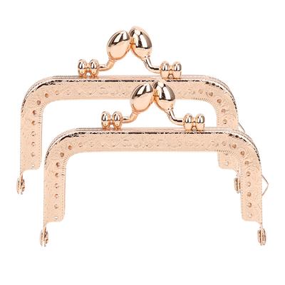 2PCS  10.5  8.5cm Square Light Gold Purse Frame Tailor Accessories for DIY Craft8.5cm Light Gold