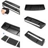 Dashboard Storage Box Behind Screen Organizer ABS+PVC Dashboard Organizer Car Storage Solution Easy To Use for Vehilces