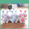 Sweet Lovable Bunny Plush Toy Keychain Super Soft Pp Cotton Rabbit Bag Ornament