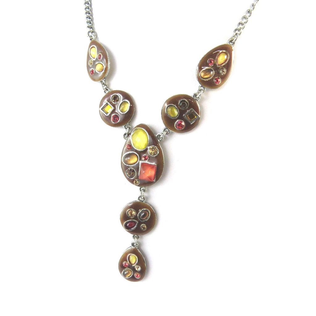 Les Trésors De Lily [F5985] - Collier Créateur 'Mélusine' Marron