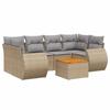 VidaXL Set de mobilier de grădină cu perne 7 piese, Canapele de terasă, Set de mobilier de exterior, Mobilier de exterior, Bej 3224904