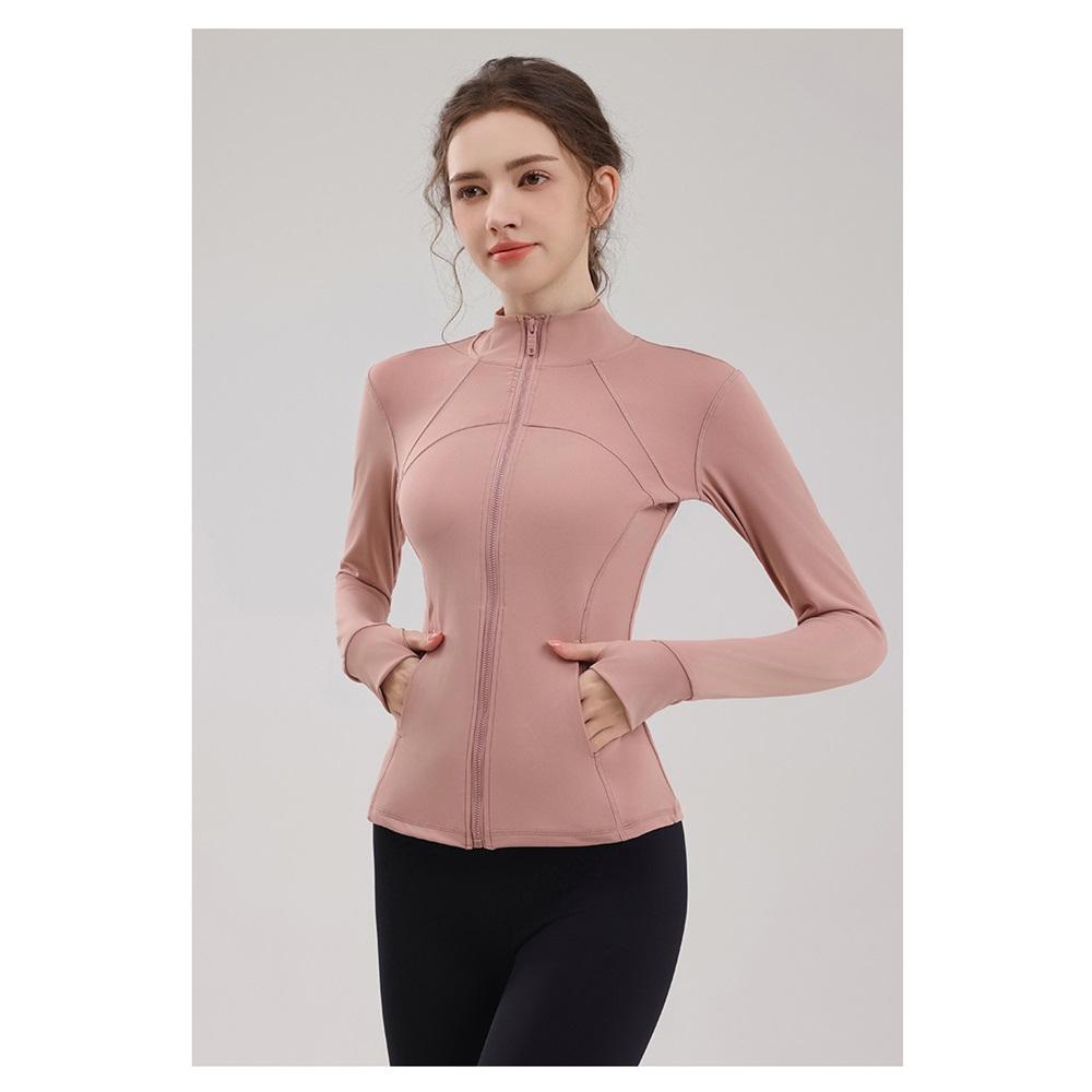 The New Yoga Pilates Jacket Is Slimming And Form-fitting, With A Stand-up Collar  High-end And Versatile Running, Fitness And Cycling Suit 