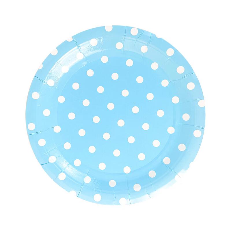 

OIMG Birthday Party Polka Dot Disposable Paper Plates