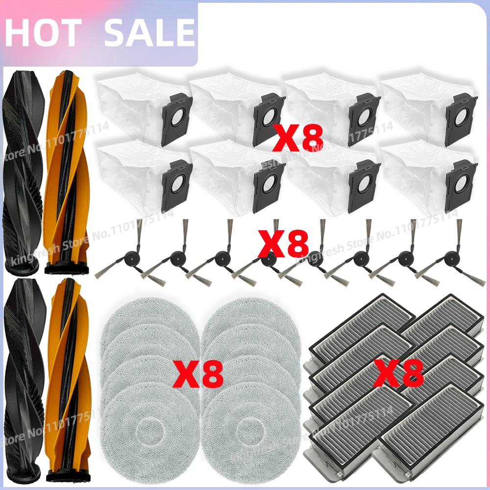 Passt für (Dreame X50 Ultra /X50 Master/L50 Pro Ultra/L40S Pro Ultra/L40s Ultra / MOVA V50 Ultra) Teile Bürste Filter Mopptuch Beutel
