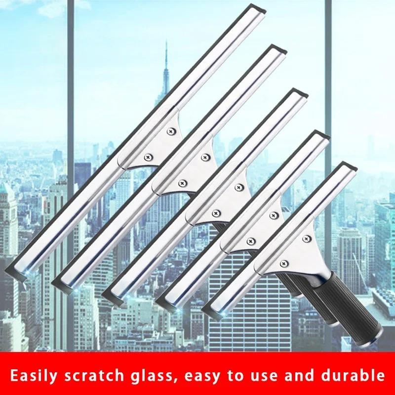 Glass Cleaning Squeegee Window Wiper Window Cleaning Tool Rubber Blade for Bathroom Shower Home Car Dining Table Glass Cleaning