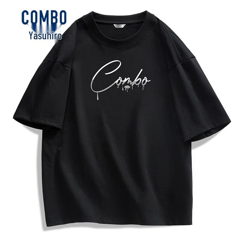 Men s Pure Cotton Loose Fit Short Sleeve T-Shirt 165