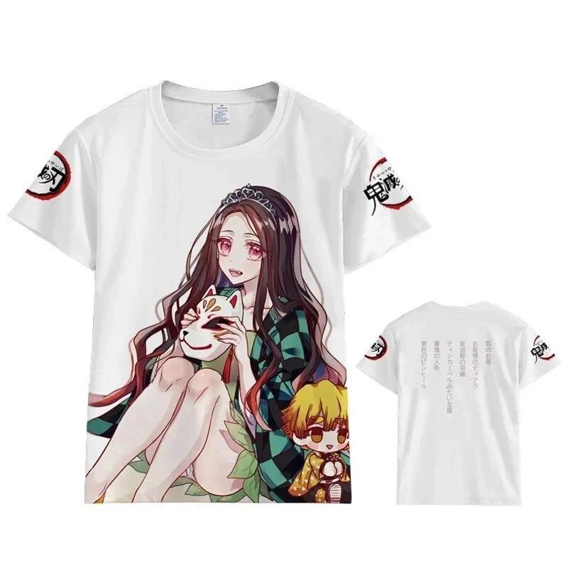 

Demon Slayer anime manga casual T-shirt shirt sports short sleeve polyester de 2XL