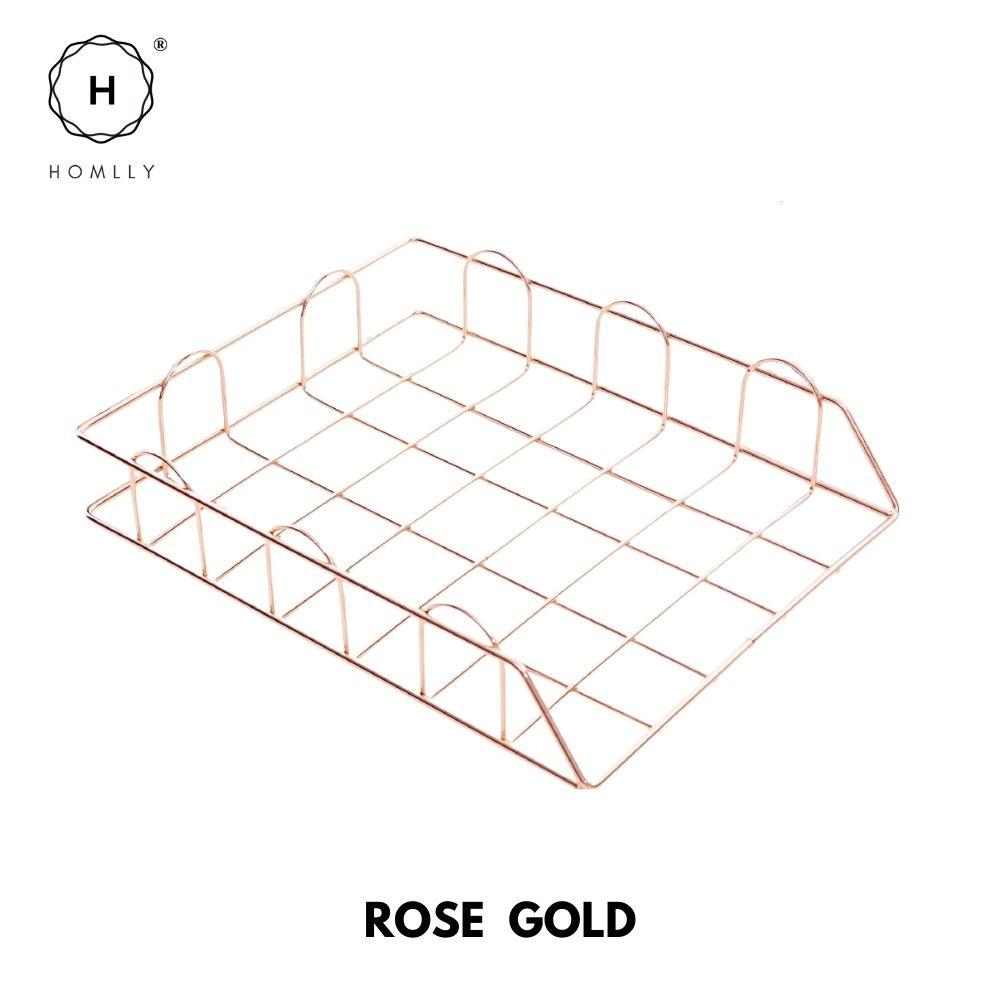 Homlly keii Золотой лоток для документов (Сетка) (Х2 шт.) X2PCS