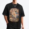 Singer D-Dolly Parton T Shirts Washed 100% Cotton Street T-Shirt  Vintage Men Women Streetwear Printed Tees