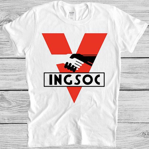 

Ingsoc Logo T Shirt 870 English Socialist Party 84 Vintage Cool Gift Tee 2XL