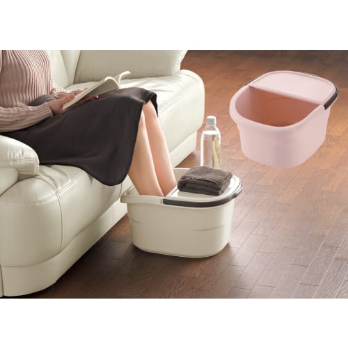 Richell Foot Bath Bucket, Pink, 32 x 38.5 x 21