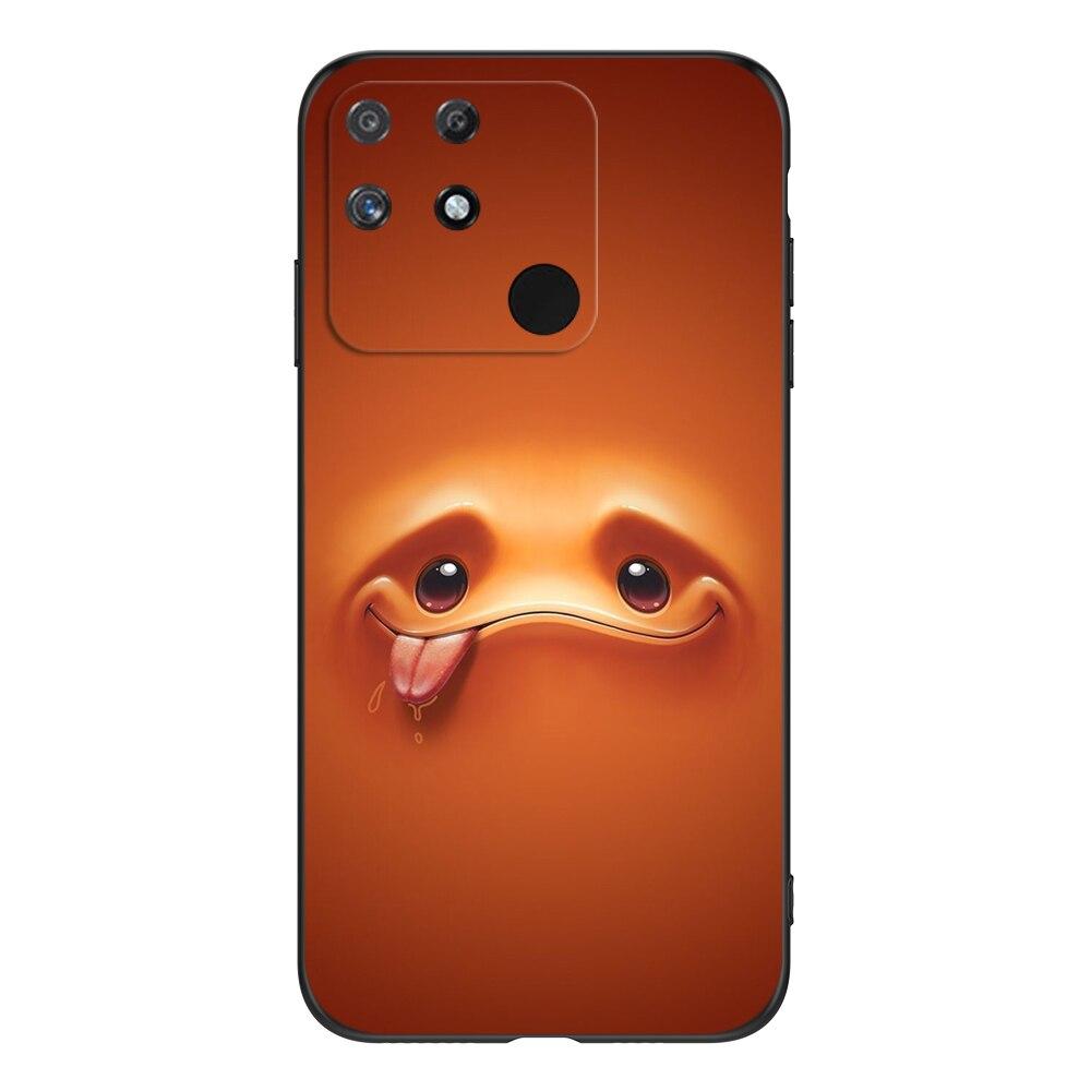 Für Realme Narzo 50A Hülle 6,5 Zoll Für OPPO Realme Narzo50A 50 A Hülle RMX3430 Handyhülle schwarze TPU-Hülle niedlich lustig