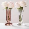 Nordic Creative Glass Vase Simple Transparent Vase Water Nourishing Flower Arrangement Living Room Decoration Modern Home Decor