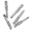 5 PCS 1/4 Inch Hex Shank U Shape Screwdriver Bits S2 Alloy Steel , Magnetic U Type Drill Bits 50mm Length U4 U5 U6 U7 U8
