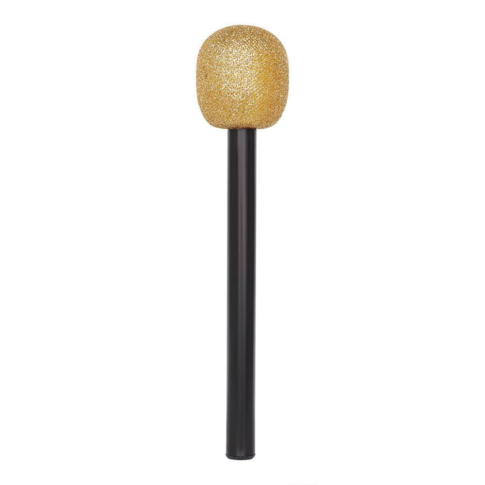 

Children s Day Performance Toy: Plastic Fake Microphone & King s Scepter Prop One Size