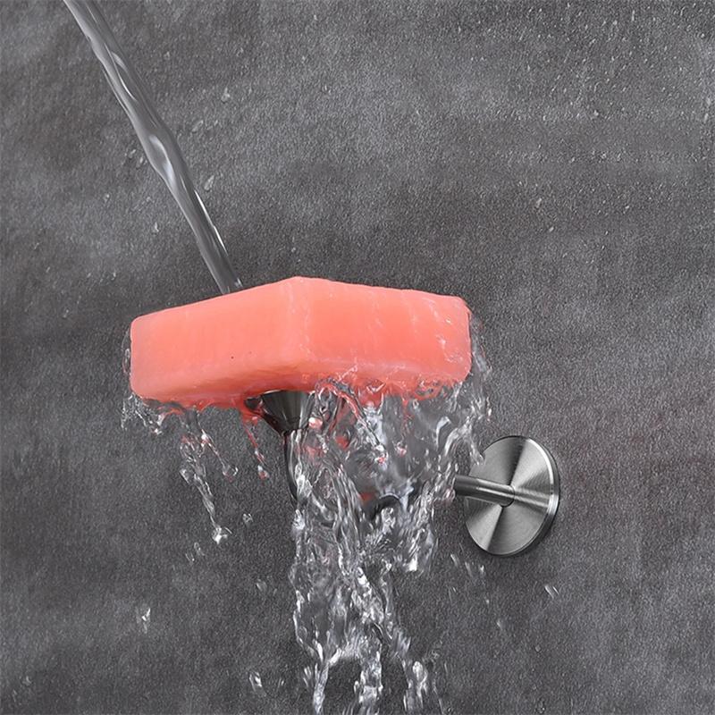 Magnetický držák na mýdlo Nerezový nástěnný dávkovač na mýdlo Nástěnný držák Mýdlenka Stojan na mýdlo do koupelny kuchyně