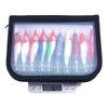 10Pcs Luminous Squid Jigs Lures Fishing Hard Fishing Lures Glow Squid Jig Hooks